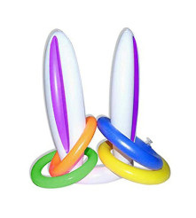 Oem - Urechi gonflabile de iepure cu 4 inele gonflabile pentru copii - Jucarii educative - TZ579