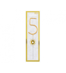 GoDan - Lumanare scanteietoare pentru diferite evenimente auriu 17 cm - Artificii petrecere - GD206-CB