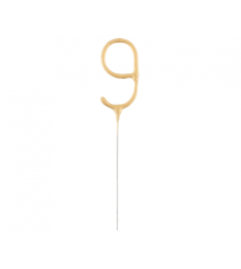 GoDan - Lumanare scanteietoare pentru diferite evenimente auriu 17 cm - Artificii petrecere - GD206-CB