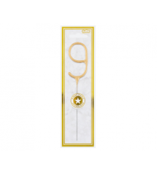 GoDan - Lumanare scanteietoare pentru diferite evenimente auriu 17 cm - Artificii petrecere - GD206-CB
