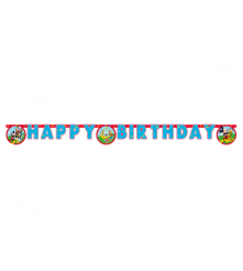 GoDan - Ghirlanda petrecere Happy Birthday din carton model Mickey Rock The House 2.1M - Ghirlande petrecere - GD255