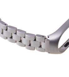 Oem - Curea otel inoxidabil pentru bratara fitness Xiaomi Mi Band 3 / 4 - Brățări - TZ599-CB