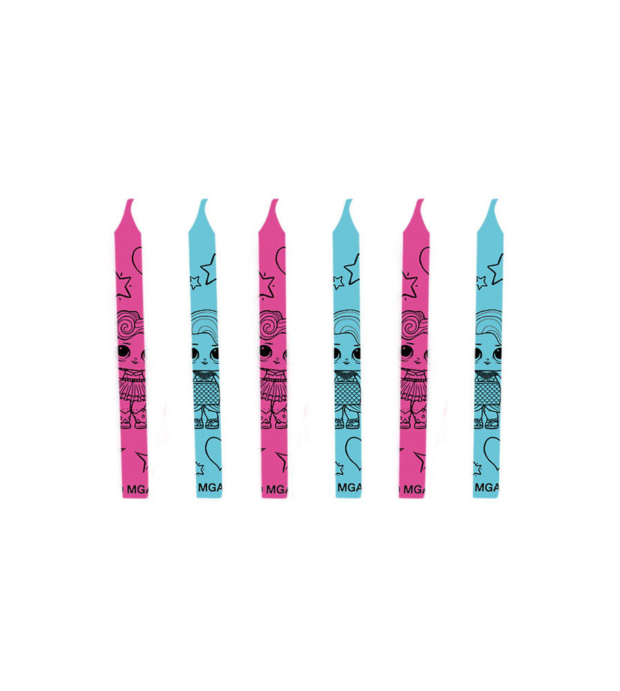 GoDan - Set 12 lumanari tort, LOL Surprise - Lumanari petrecere - GD234