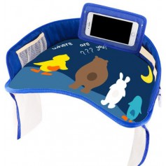 Oem - Masuta si organizator auto pentru copii, ideal pentru calatorii model animale salbatice - Alte accesorii pentru copii ș...