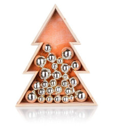 Oem - Decoratiune luminoasa Brad de Craciun, 15 LED, 38 cm - Alte accesorii Craciun - TZ619