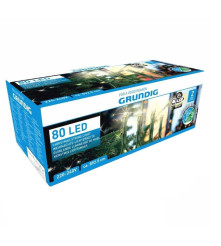 Oem - Instalatie de craciun cu 80 LED-uri alb cald pentru exterior 11 M - Lumini Crăciun - TZ646