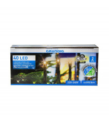 Oem - Instalatie de craciun cu 40 LED-uri alb cald pentru exterior 6 M - Lumini Crăciun - TZ647