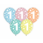 GoDan - Set 5 baloane cu cifre, 30 cm - Baloane petreceri - GD269-CB