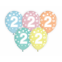 GoDan - Set 5 baloane cu cifre, 30 cm - Baloane petreceri - GD269-CB