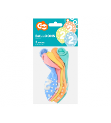 GoDan - Set 5 baloane cu cifre, 30 cm - Baloane petreceri - GD269-CB