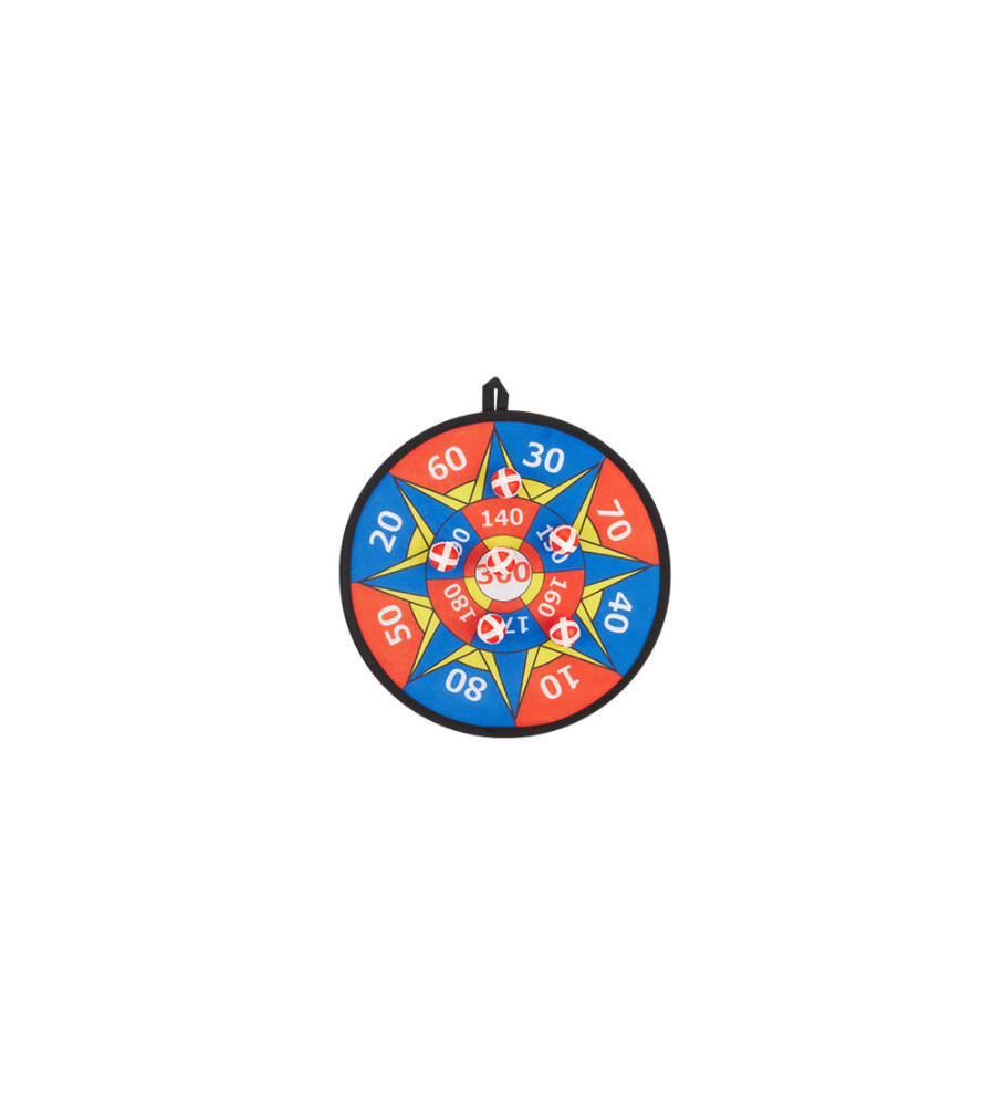 Oem - Joc darts pentru copii cu 5 bile velcro, multicolor, 28 cm - Jucării educative - TZ651