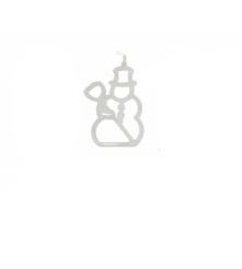 Oem - Figurina Craciun pentru fereastra, Om de Zapada, iluminat - Lumini Crăciun - TZ653