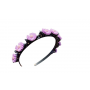 Oem - Bentita cu clame hair twister, cu agrafe pentru fete model floricele mov - Bijuterii si accesorii copii - TZ666
