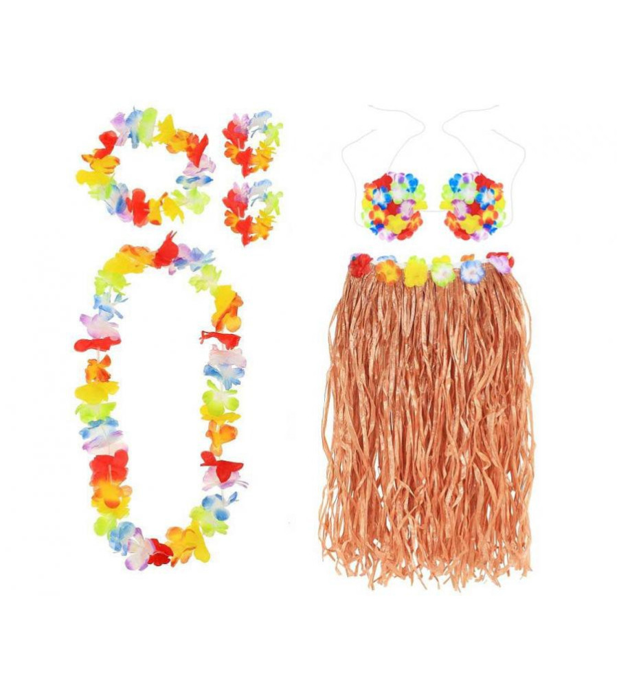 Oem - Set party Hawai din 6 piese, multicolor pentru adulti - Decoratiuni petrecere - GD271