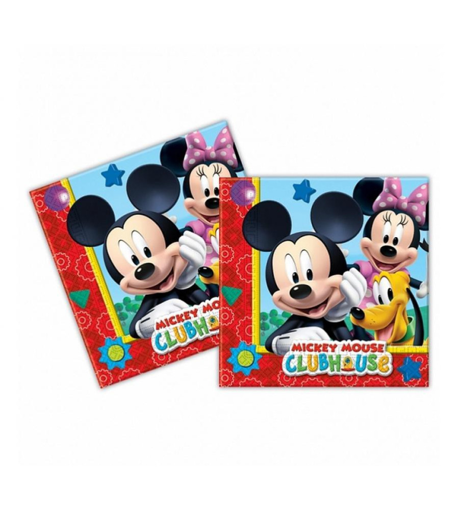 GoDan - Set 20 servetele party, model Playful Mickey, 33 x 33 cm - Servetele petrecere - GD307