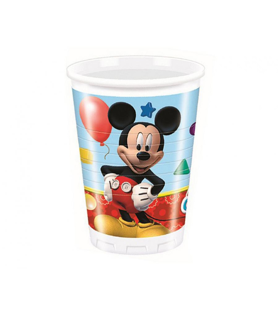 GoDan - Set 8 pahare petrecere din plastic model Playful Mickey,200 ml - Pahare petrecere - GD317