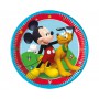 GoDan - Set 8 farfurii petrecere din carton model Mickey Rock The House, 20 cm - Farfurii petrecere - GD370
