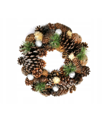 Oem - Christmas wreath with pine cones for the door 32 cm - Other Christmas accessories - AC190