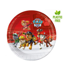 GoDan - Set 8 farfurii petrecere din carton model Paw Patrol Ready for Action, 23 cm - Farfurii petrecere - GD315