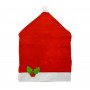 Oem - Husa decorativa spatar de scaun, model caciula de mos craciun 49 x72 cm - Alte accesorii Craciun - GD326