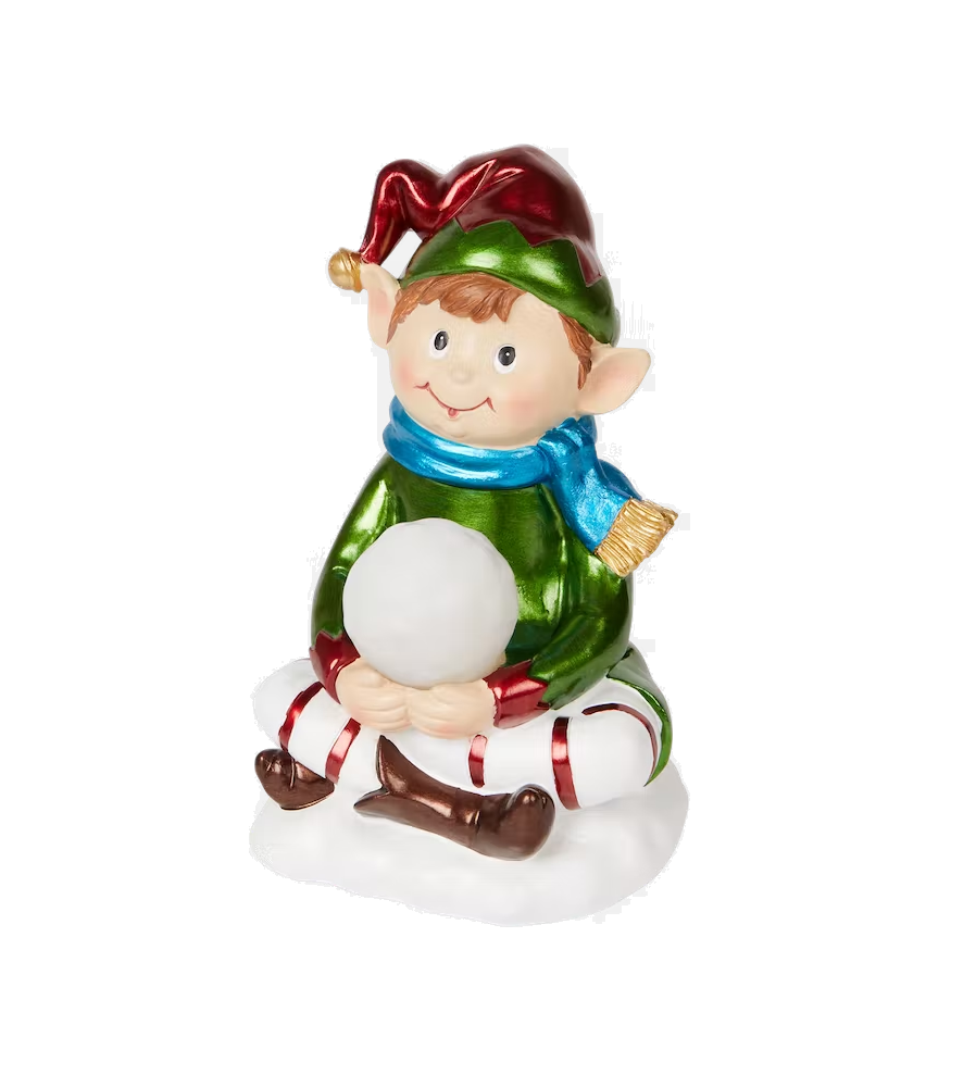 Oem - Figurina de Craciun cu glob LED 18 cm - Alte accesorii Craciun - AC466-CB