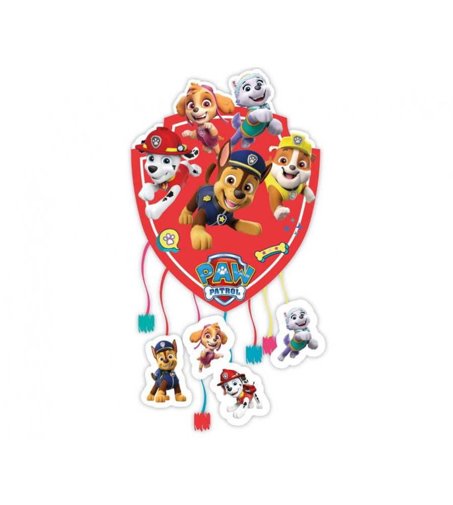 GoDan - Pinata petrecere cu corzi, model Paw Patrol Ready For Action, 20 x 32 x 14 cm - Pinata petreceri - GD356
