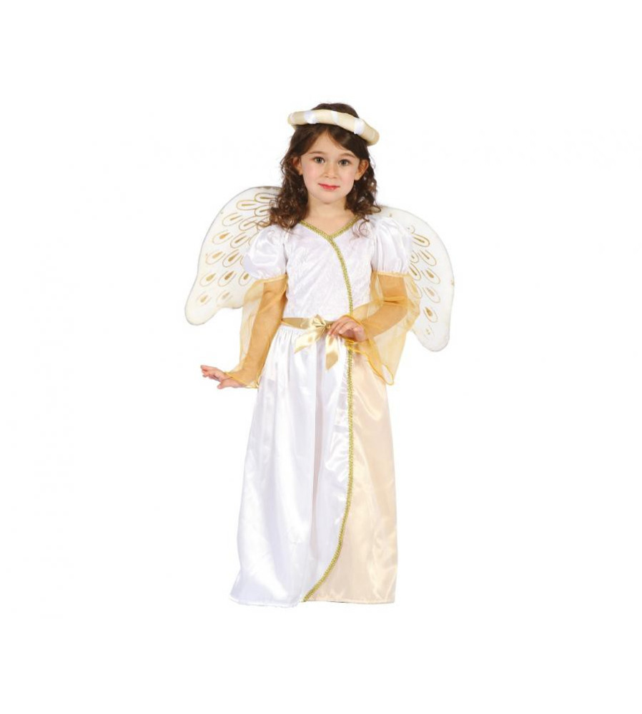 GoDan - Costum ingeras pentru copii marime 92/104 cm aur/alb - Copii - GD353