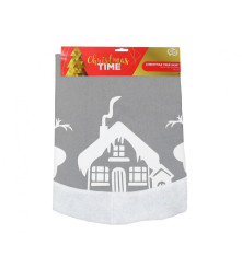 Oem - Covor rotund pentru bradul de Craciun, model ren, diametru 90 cm, - Alte accesorii Craciun - GD340