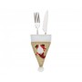 Oem - Husa decorativa pentru tacamuri, tip caciula Gnom 8x11cm - Alte accesorii Craciun - GD331