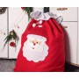 GoDan - Sac cadouri Mos Craciun, rosu 70 x 100 cm pentru cadouri multe - Alte accesorii Craciun - GD400