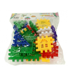 Oem - Set 40 blocuri Mini Waffle model casute multicolor - Jucării creative - TZ686