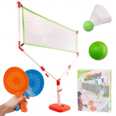 Oem - Set de badminton sau tenis de masa pentru copii cu plasa, rachete si minge - Jucării exterior - IK004