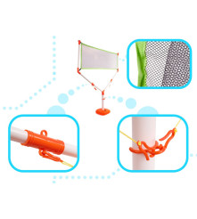 Oem - Set de badminton sau tenis de masa pentru copii cu plasa, rachete si minge - Jucării exterior - IK004