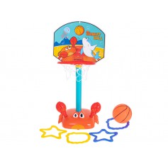 Oem - Cos baschet miscator cu cercuri si accesorii pentru copii, model crab - Jucării exterior - IK006