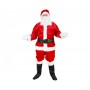 Oem - Costum Mos Craciun pentru adulti, 8 piese, marime universala, rosu - Adulti - GD439