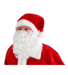 Oem - Costum Mos Craciun pentru adulti, 8 piese, marime universala, rosu - Adulti - GD439