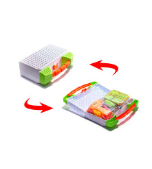 Oem - Set de constructie compusa din surubelnita, burghiu, suruburi colorate, 181 piese - Jucării creative - IK027