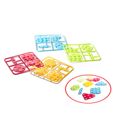 Oem - Set de constructie compusa din surubelnita, burghiu, suruburi colorate, 181 piese - Jucării creative - IK027
