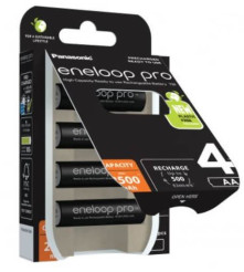 Eneloop - Panasonic Acumulatori Eneloop Pro 4 x AA R6 2500mAh Eco - Format AA - NKR003