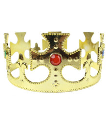 GoDan - Királyi korona műanyagbol, arany szinu - Gyerekeknek - GD460
