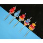 GoDan - Set 5 lumanari tort, model Robot - Lumanari petrecere - GD482