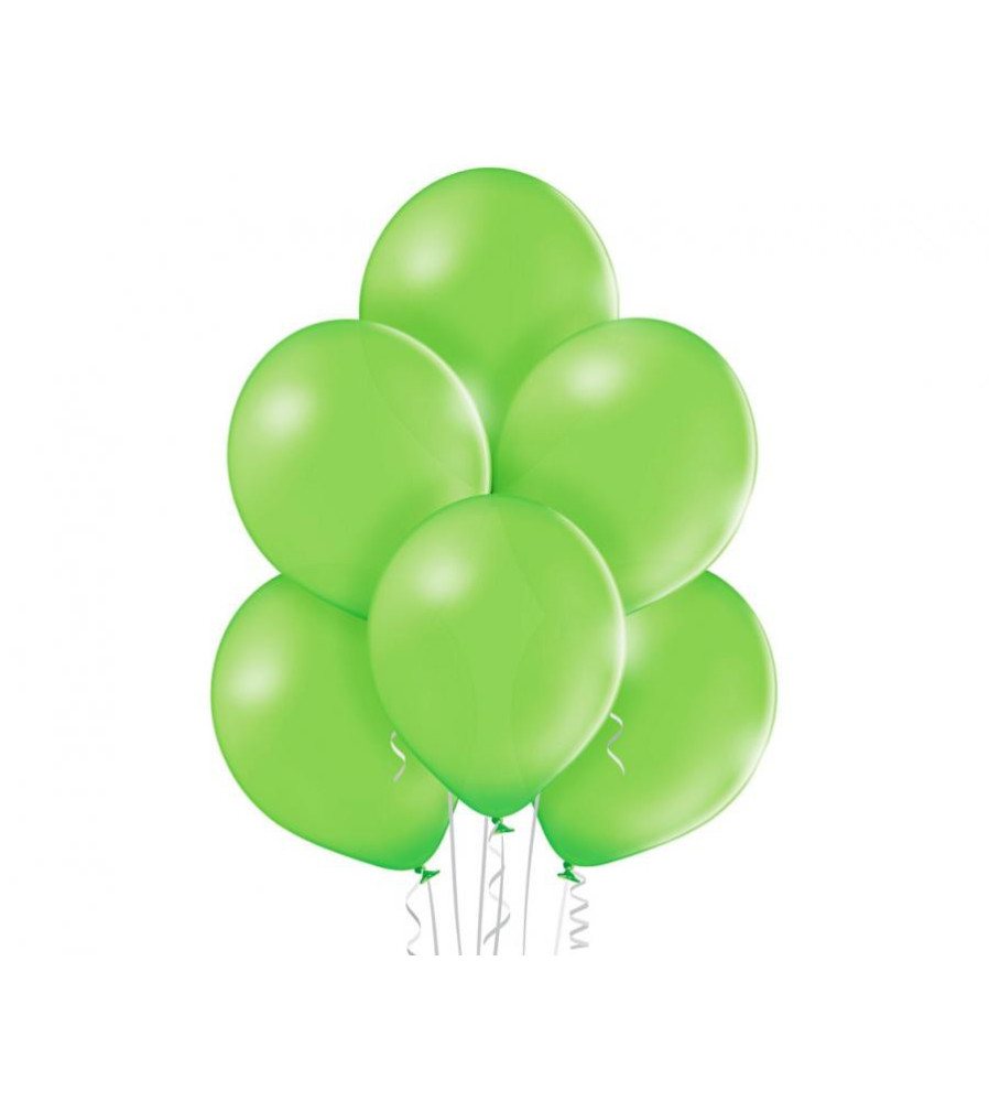 GoDan - Set 100 baloane Verde lime pastel 30 cm B105 - Baloane petreceri - GD491