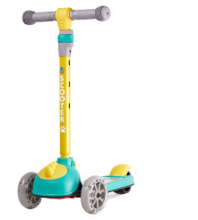 Oem - Balance scooter for children, with 3 wheels, LED lights, foldable, adjustable handlebar, up to 40 kg - Outdoor toys - I...