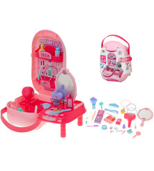 Oem - Set masuta de machiaj pentru fete, tip valiza cu 37 accesorii - Jucării interior - IK049
