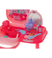 Oem - Set masuta de machiaj pentru fete, tip valiza cu 37 accesorii - Jucării interior - IK049