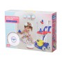 Oem - Set de curatenie pentru copii, robot aspirator cu sunete si lumini, mop, faras, perie, matura, accesorii de curatat - J...