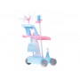 Oem - Set de curatenie pentru copii, robot aspirator cu sunete si lumini, mop, faras, perie, matura, accesorii de curatat - J...