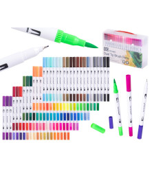 Oem - Set of 100 markers with 2 ends - School supplies and accessories - IK071