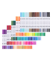Oem - Set 100 markere cu 2 capete - Rechizite școlare și accesorii - IK071