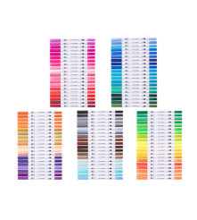 Oem - Set 100 markere cu 2 capete - Rechizite școlare și accesorii - IK071